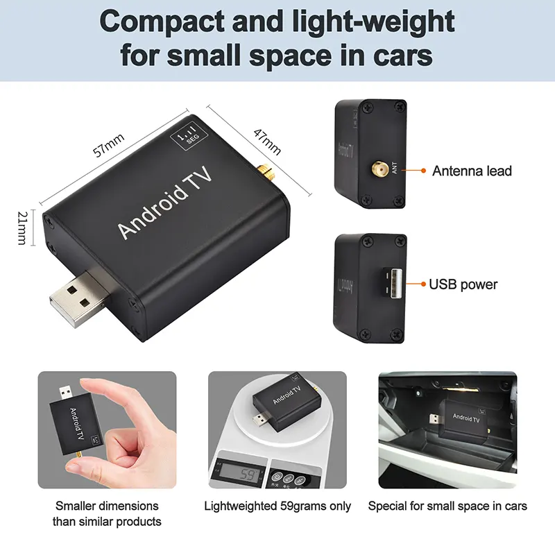 安装 ISDB-T 数字电视,带应用程序触摸屏控制,用于汽车或智能手机平板上的 android 主机 6 Install ISDB-T digital tv with app touch screen control for android head unit in the car or smartphone pad 5