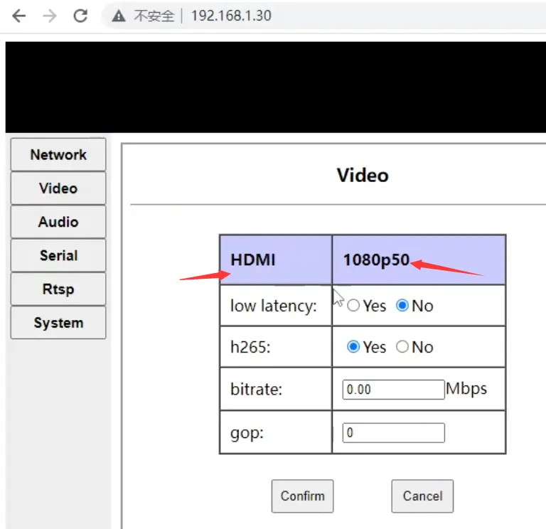 Modulateur d'encodeur SDI ou HDMI vers IP CVBS H.265 H.264, carte d'encodage pcba Ethernet RSTP UDP pour drone robotique UAVfor UAV Drone Robotic 46 HDMI encoder can detect the video input source