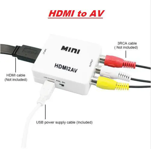HDMI to CVBS AV video converter box