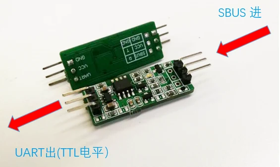 SBUS input UART TTL output and UART TTL input and SBUS output