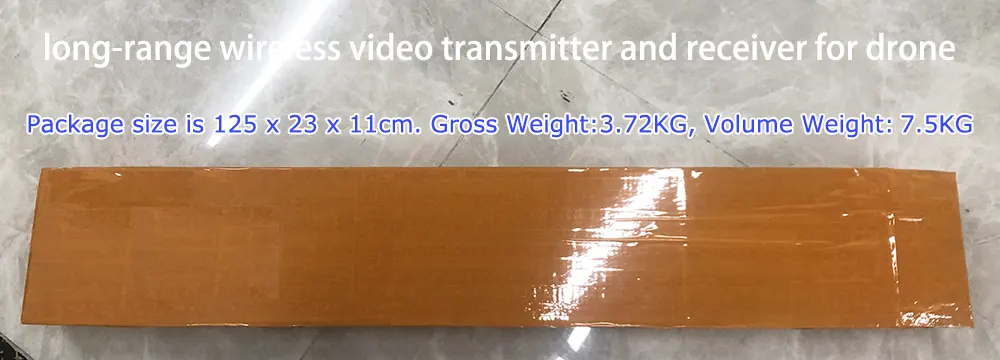 long-range wireless video transmitter and receiver for drone package