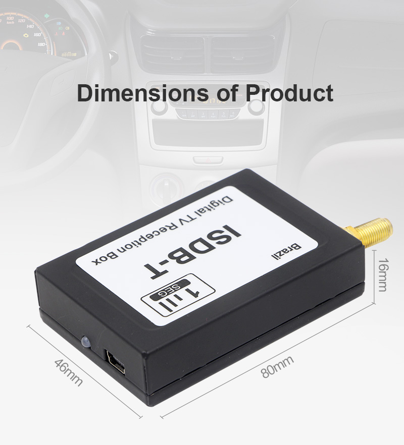 ISDB-T 1-SEG  CAR TV BOX