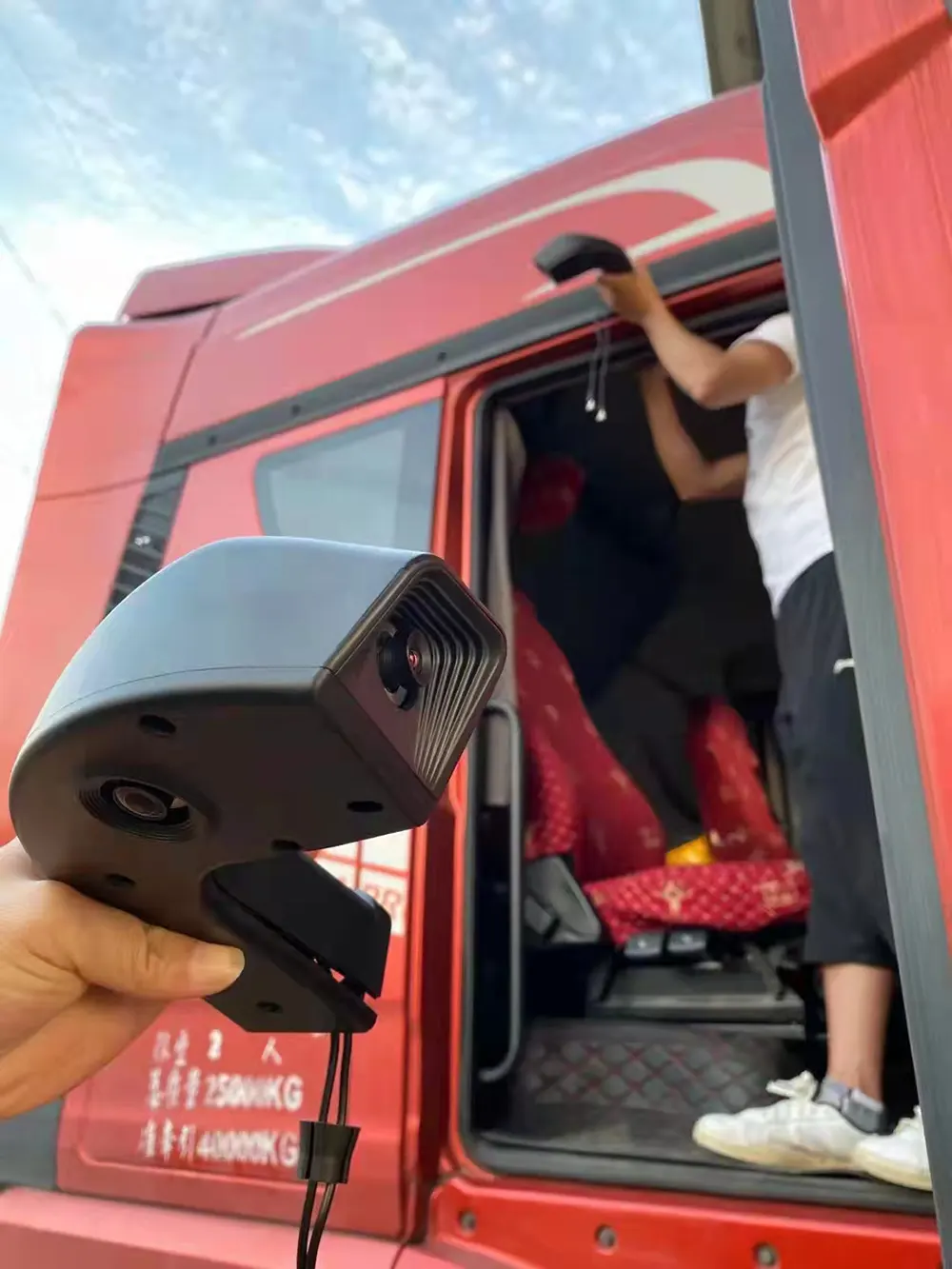 Truck mirror dvr bus dual lens side view rear view camera wing monitor recording 28