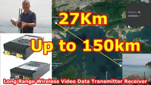 long-range wireless video transmitter and receiver drone uav HDMI IP two-way full duplex