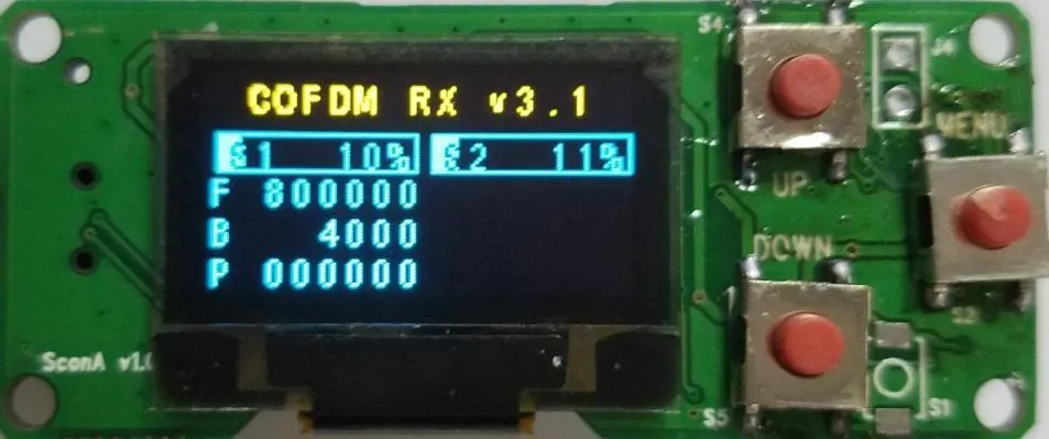Painel de configuração de parâmetros Guia de operação rápida para transmissor e receptor de vídeo sem fio COFDM 8 Parameter configuration panel Quick Operation Guide for COFDM wireless video transmitter and receiver 6