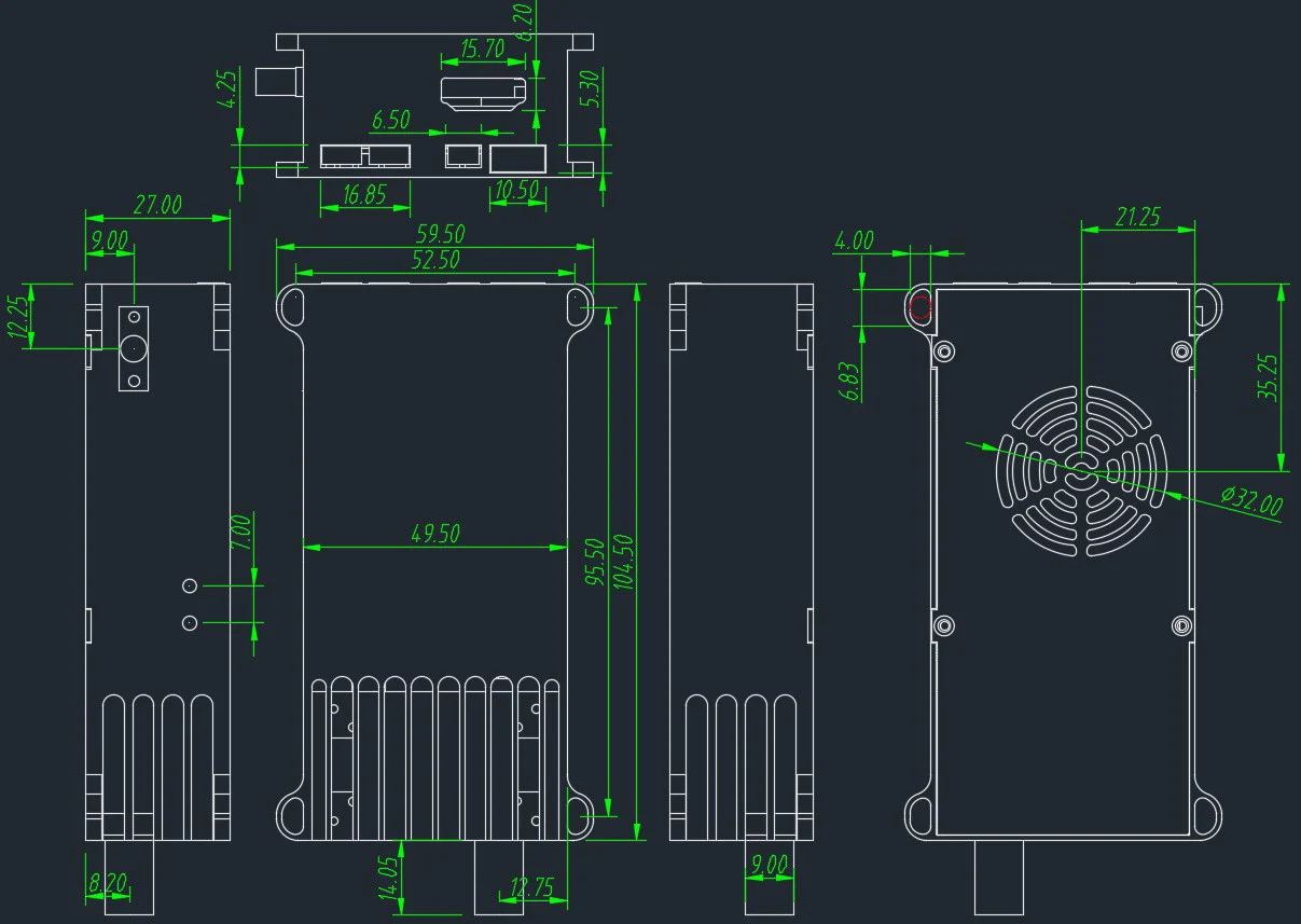 dimension Wireless Video Transmitter and Receiver for Camera