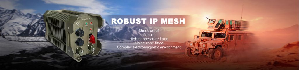 Robust IP MESH for armored vehicle