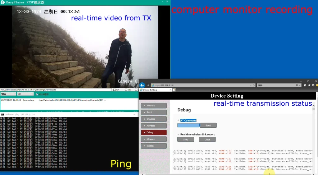 Latest 2W Power Amplifier 27 KM long-range wireless video transmitter receiver living demo image data link transmission in 2022 4