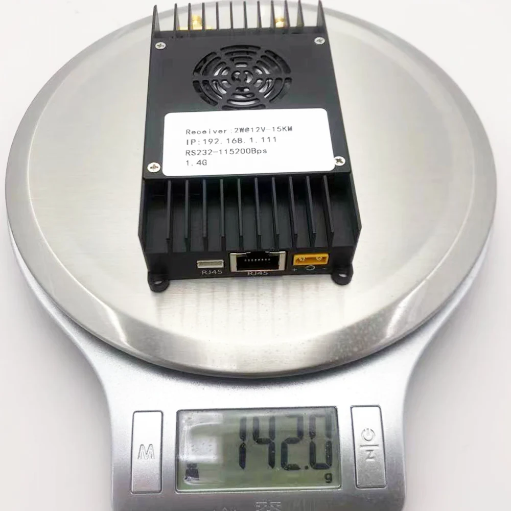 فرستنده و گیرنده داده ویدیویی پهپاد پیوند ویدئویی پهپادستنده-گیرنده-133 گرم 2W-PA-two-way-wireless-video-data-link-transmitter-receiver-133-gram