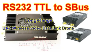 Modify RS232 TTL D2 to SBus for flight control on wireless video data link transmitter-receiver