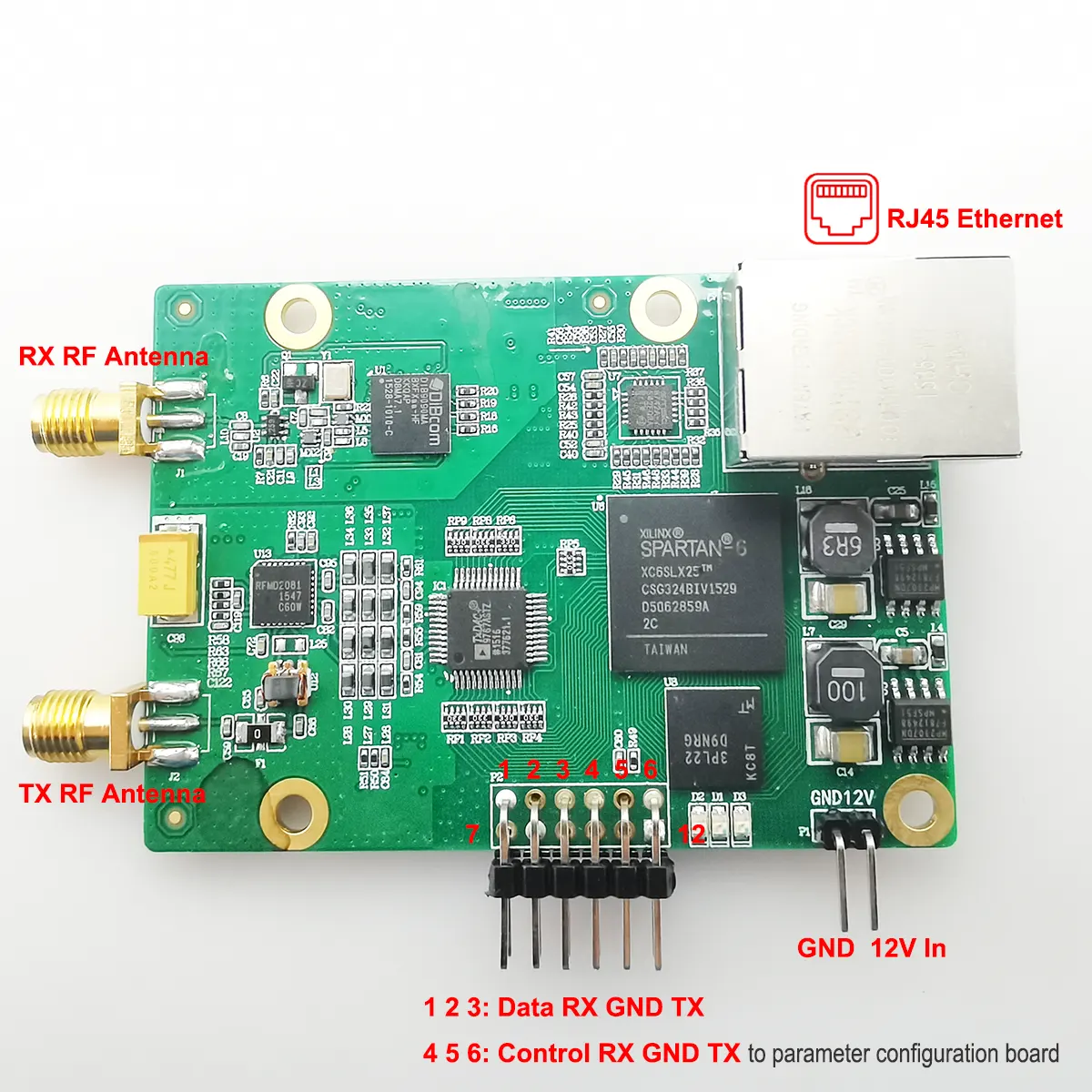 Mini COFDM wireless Ethernet transmission module UDP RJ45 input output