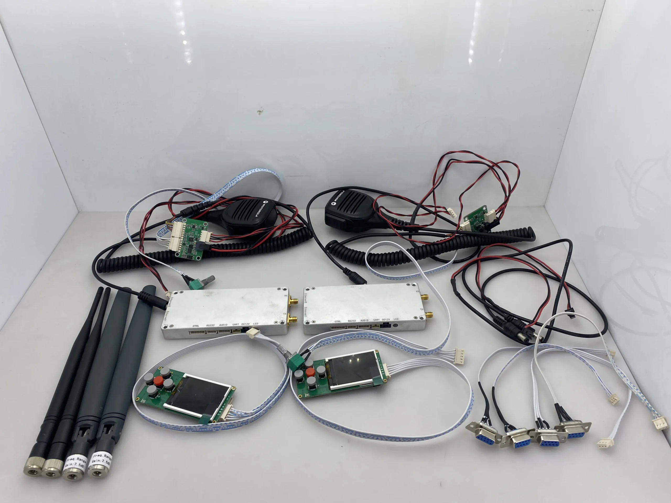 Wireless ethernet IP Radio transmission for video audio data transmitter and receiver