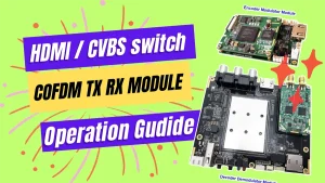 HDMI and CVBS Switch Operation on COFDM Modulator Demodulator Encoder Decoder Transmission module
