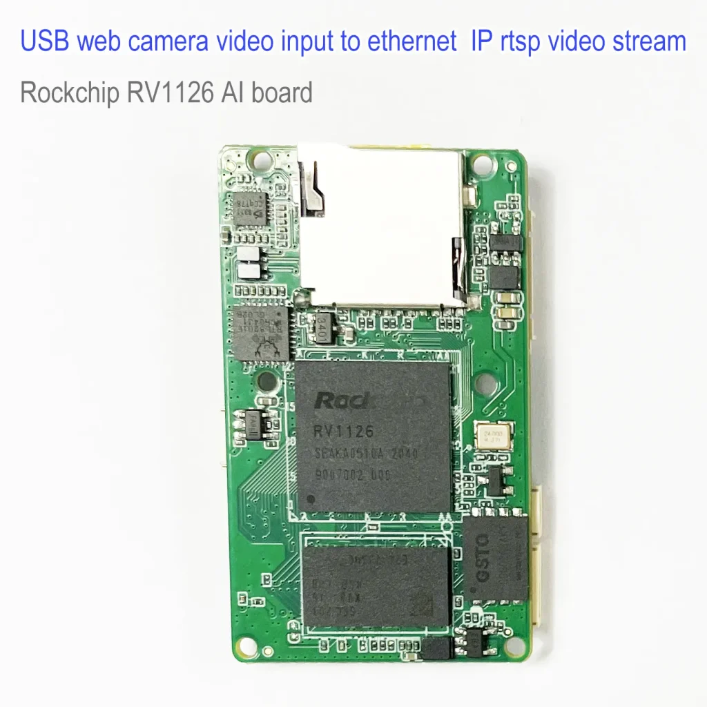 USB web camera video input to ethernet IP RTSP video stream convertor module