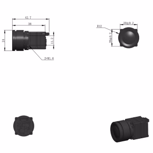 4.6mm F1.0 640×512 M19-3 LWIR thermal infrared camera lens