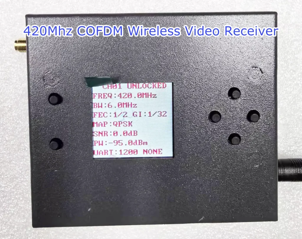 420Mhz-COFDM-Wireless-video-receiver