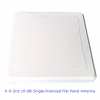 6-8 GHz 18 dBi Flat Panel Antenna | Single-Polarized High-Gain Directional Microwave Antenna (V / H Polarization) 2 6-8 GHz 18 dBi Single-Polarized Flat Panel Antenna