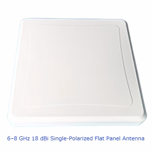6-8 GHz 18 dBi Single-Polarized Flat Panel Antenna