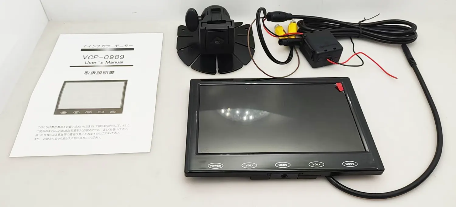 7 pulgada car monitor display slim disenyo Digital stand LCD screen touch buttontton 35 7 inch slim monitor vcan0989 for Japan market