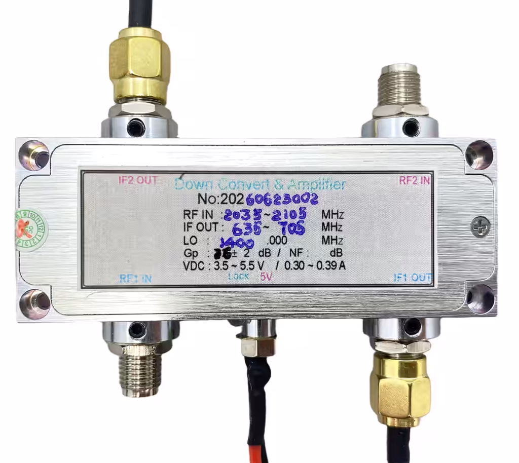 Custom RF Downconverter Frequency Conversion OEM ODM Solutions 1 Custom RF Downconverter Frequency Conversion OEM ODM Solutions 2035-2105-635-705MHz
