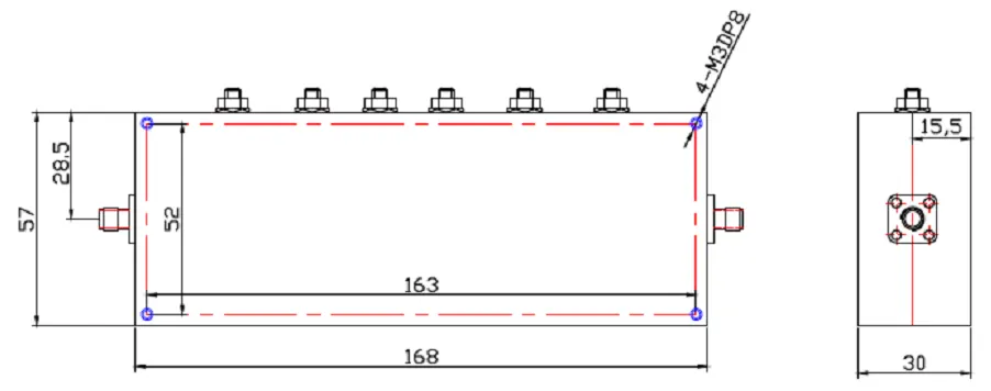 BPF帶通濾波器 RF帶通腔體濾波器 Cofdm 螺旋濾波器頻率定制 vcan1884 DVB-T 860 Mhz cavity filter bandpass customize from China ODM factory