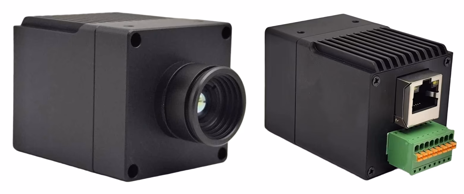 Цеплавізійная камера з выхадам IP Ethernet RTSP онлайнярэннем тэмпературы – новы дызайн Ethernet Thermal Imaging Camera with Temperature Measurement – New Design