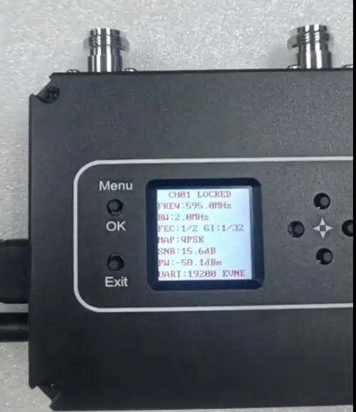 Πομπός κάμερας FPVραμέτρων παραμέτρου Wireless Wireless FPV στην οθόνη και το μενού FPV wireless video receiver parameter status on the screen and menu