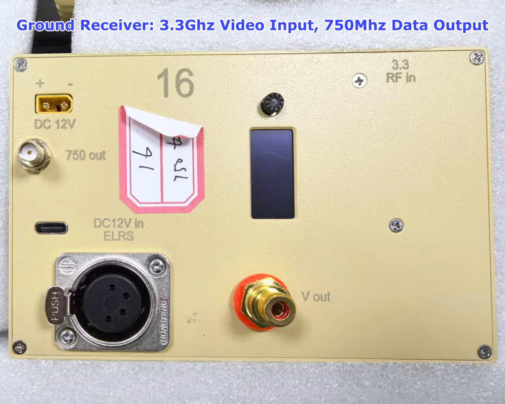 Ground Receiver 3.3Ghz Video Input 750Mhz Data Output