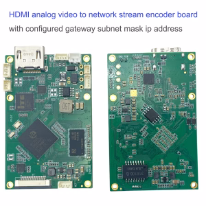 Video analógico HDMI para transmitir la red de transmisión de la red con la dirección IP de máscara de subred de puerta de enlace configurada