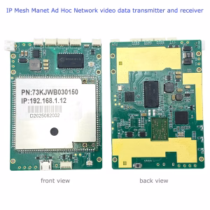 IP mesh manet ad hoc network video transmiter at receiver