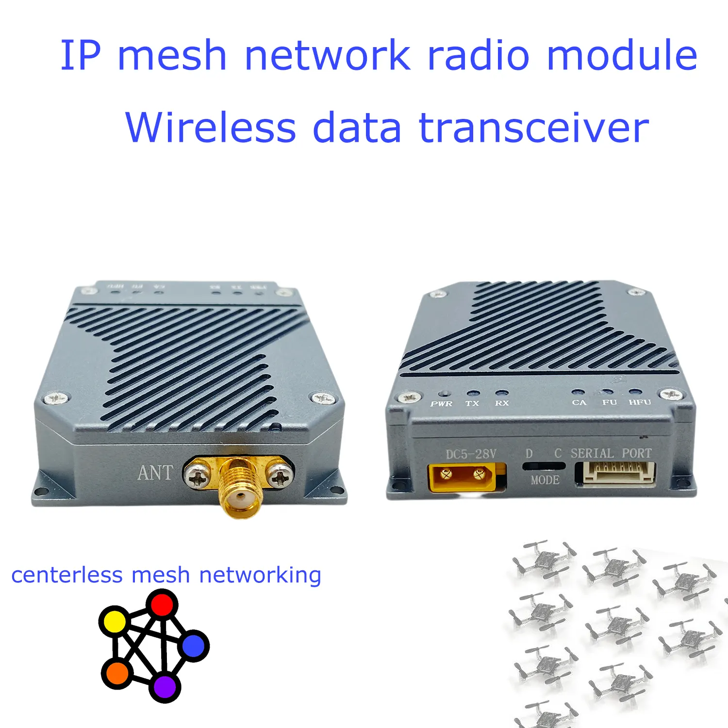 Ceník bezdrátového přenosu dat radiotelemetrieansceiverion 3 IP mesh network radio module Wireless data transceiver