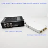 Quad Video Transmitter na may Data Audio Transceiver para sa Robot o Mini Remote Operated Vehicle
