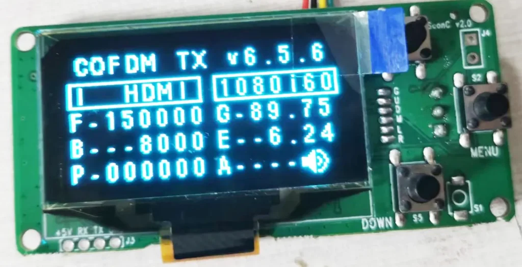RF-TX-module-COFDM-transmitter-150Mhz-parameter-configuration-board-tool