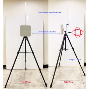 Rotatable assembled flat panel directional fiberglass omnidirectional antenna