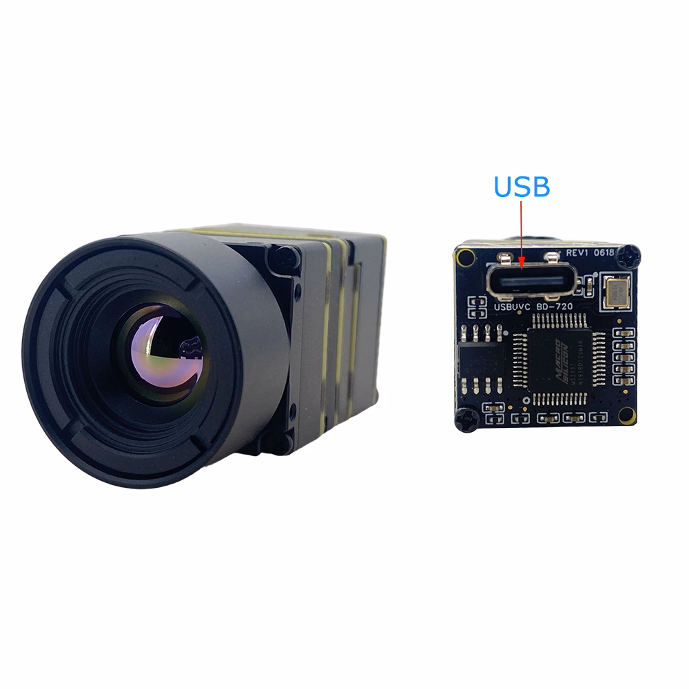 سنسور دوربین حرارتی USB با اندازه گیری دما -20 تا 150 درجه سانتیگراد یا 0-550 درجه سانتیگراد0~150°C or 0-550°C 3 USB Thermal Camera Sensor with Temperature Measurement