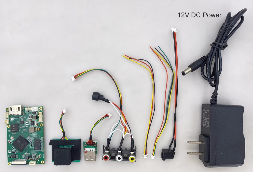 USB UVC camera to IP RTSP video encoder board with 12V DC power adapter