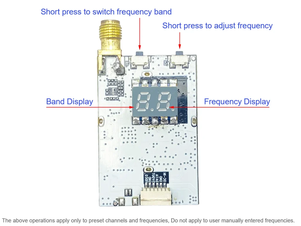 UltraWide FPV VRX Receiver 200-7200MHz – Custom Frequency via UART