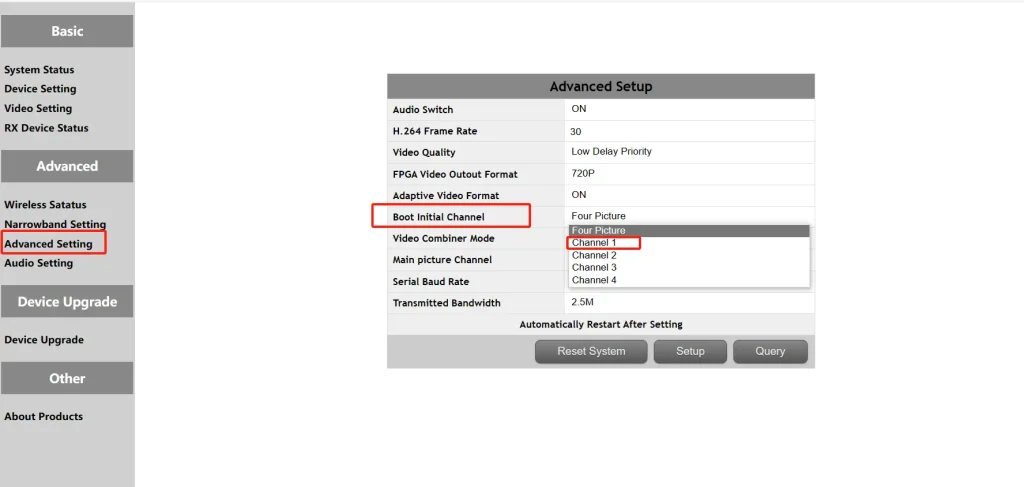 I want a wireless video transmitter for my AGV ground EOD robot 1