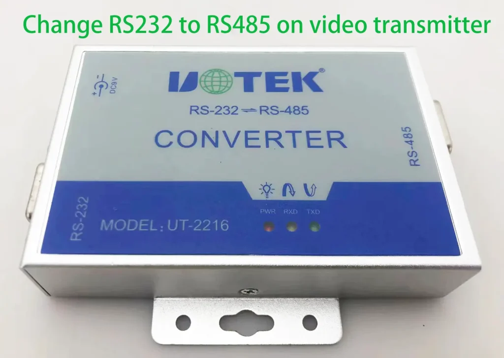 How to change RS232 to TTL of wireless video data link modem 2