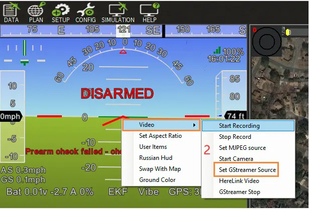 無人機遠距離視訊發射器re終極常見問題解答指南uide 8 set gstreamder source on mission planner software