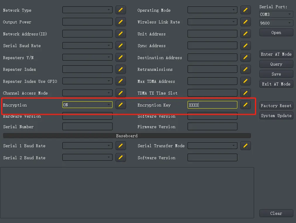 wireless data transmission supports aes128 encryption and decryption 